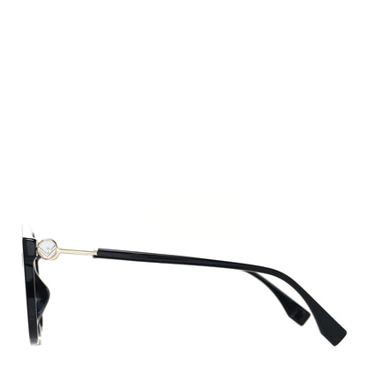 Fendi Acetate F Is Fendi FF Sunglasses FF 0362/F/S Black 3 of 7