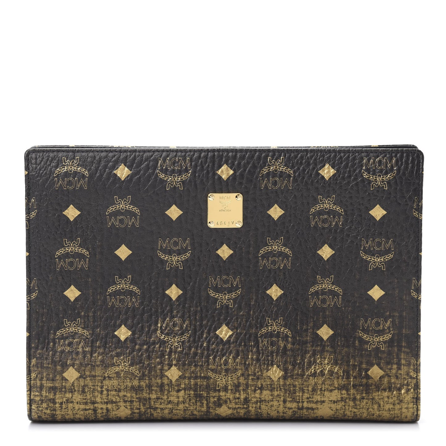 Gradation Visetos Zip Pouch Black Gold