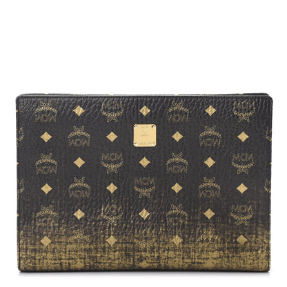 MCM Gradation Visetos Zip Pouch Black Gold 1 of 8
