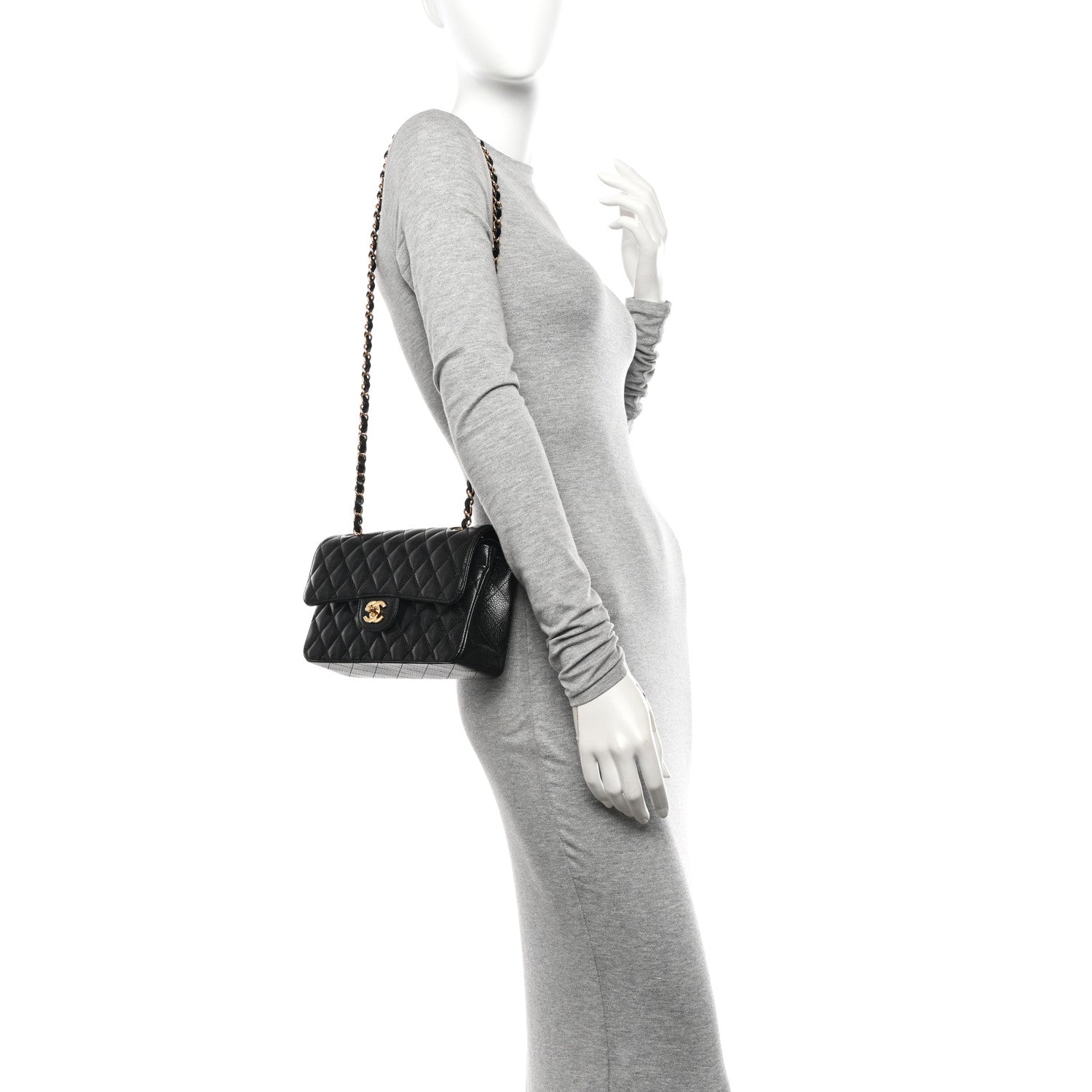 Chanel Caviar Quilted Small Double Flap Black 2 of 10