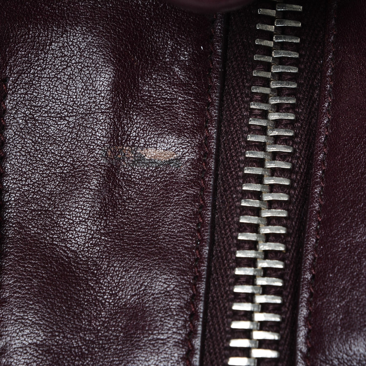 Saint Laurent Calfskin Medium Rider Bucket Bag Bordeaux 9 of 11