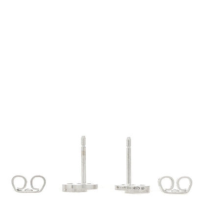 Gucci 18K White Gold Mini Running GG Stud Earrings 3 of 4