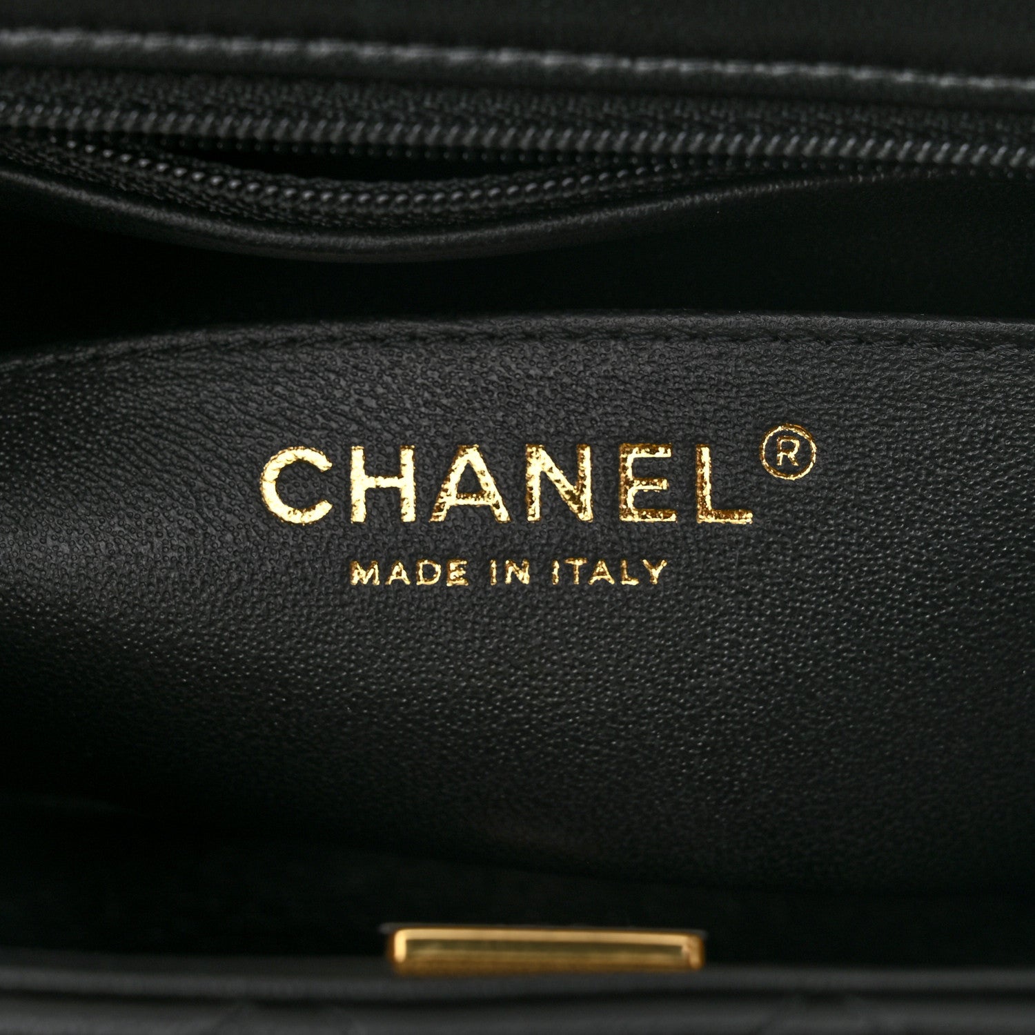 Chanel Lambskin Quilted Mini Top Handle Rectangular Flap Black 5 of 11