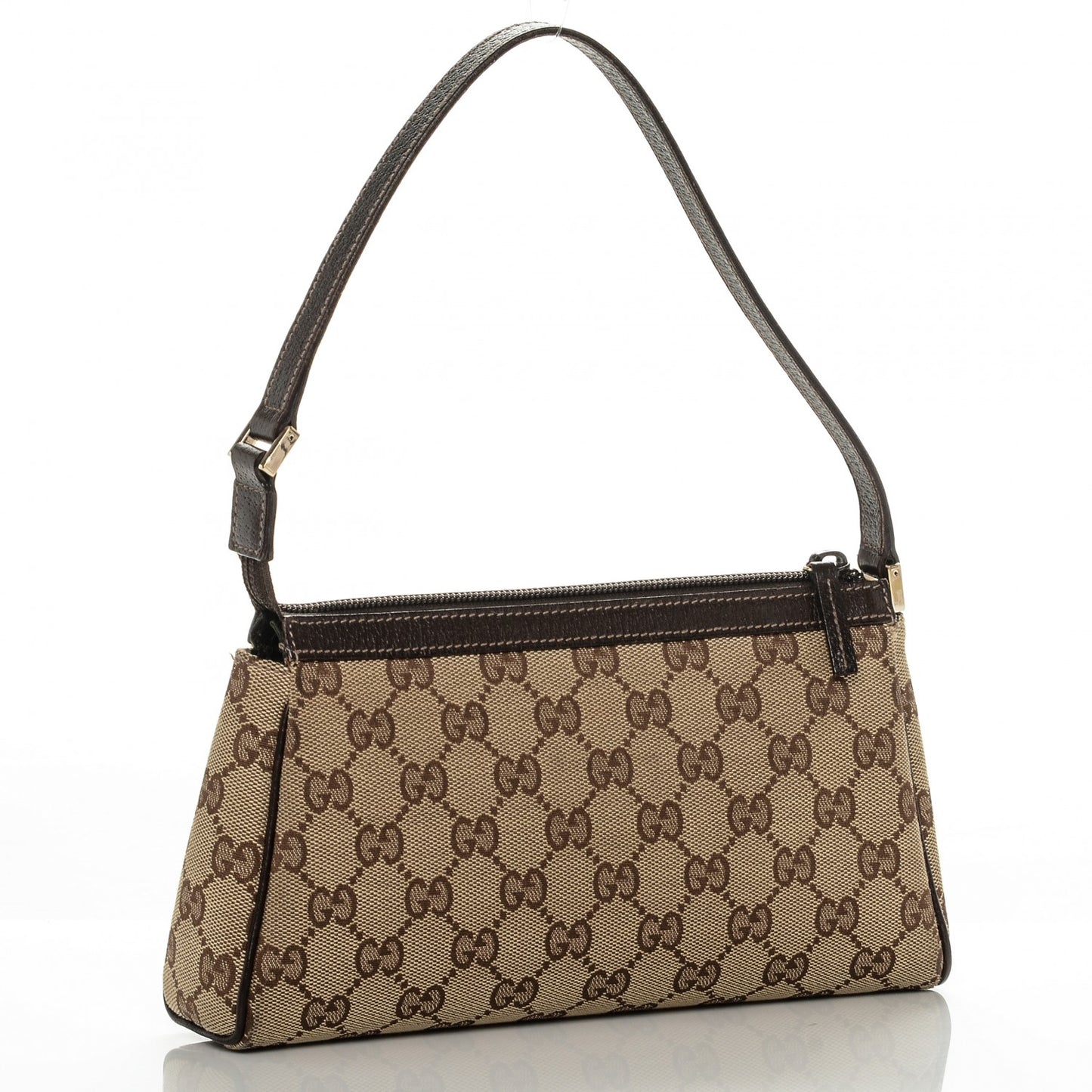 Monogram D Ring Cosmetic Case Brown