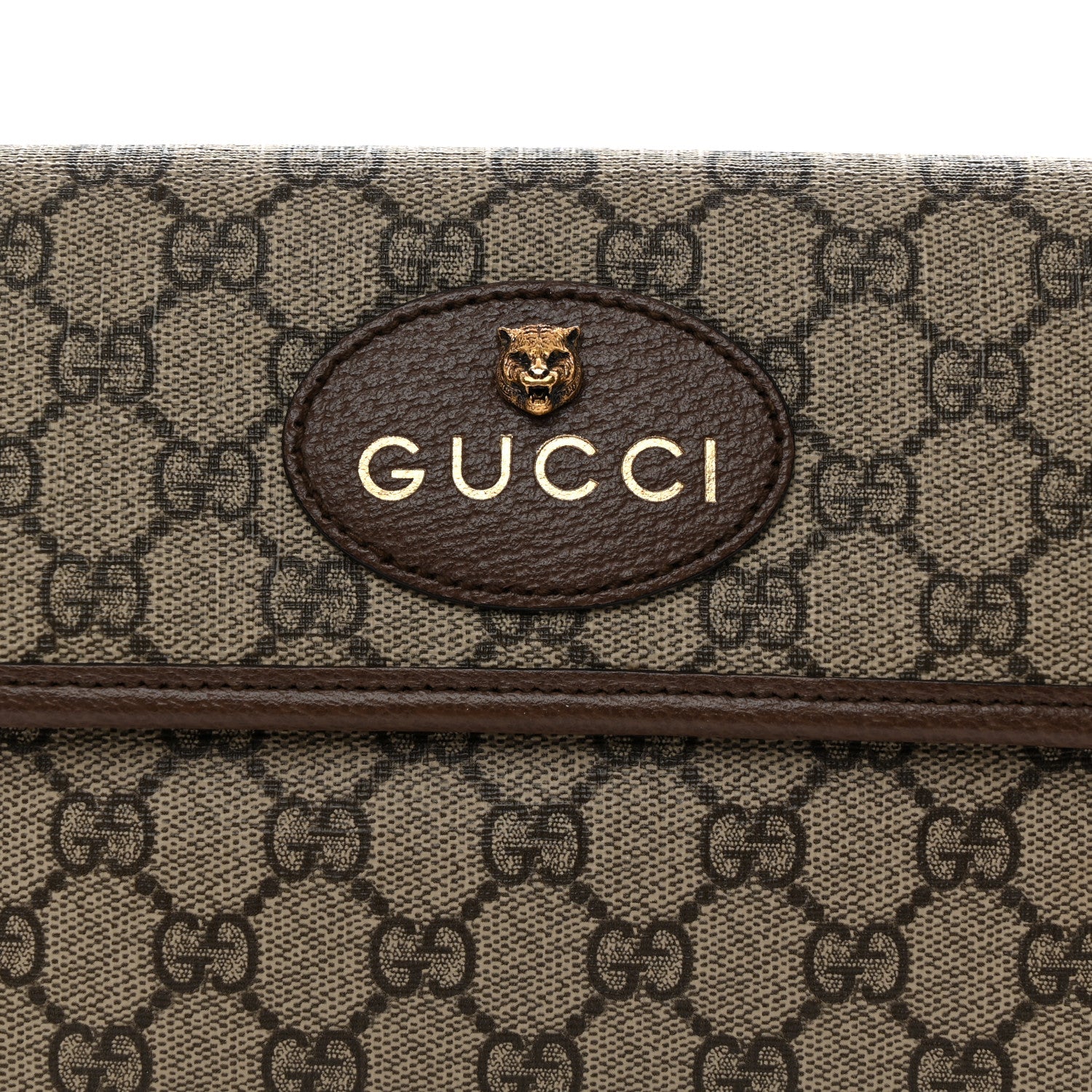 Gucci GG Supreme Monogram Neo Vintage Web Belt Bag Brown 8 of 10