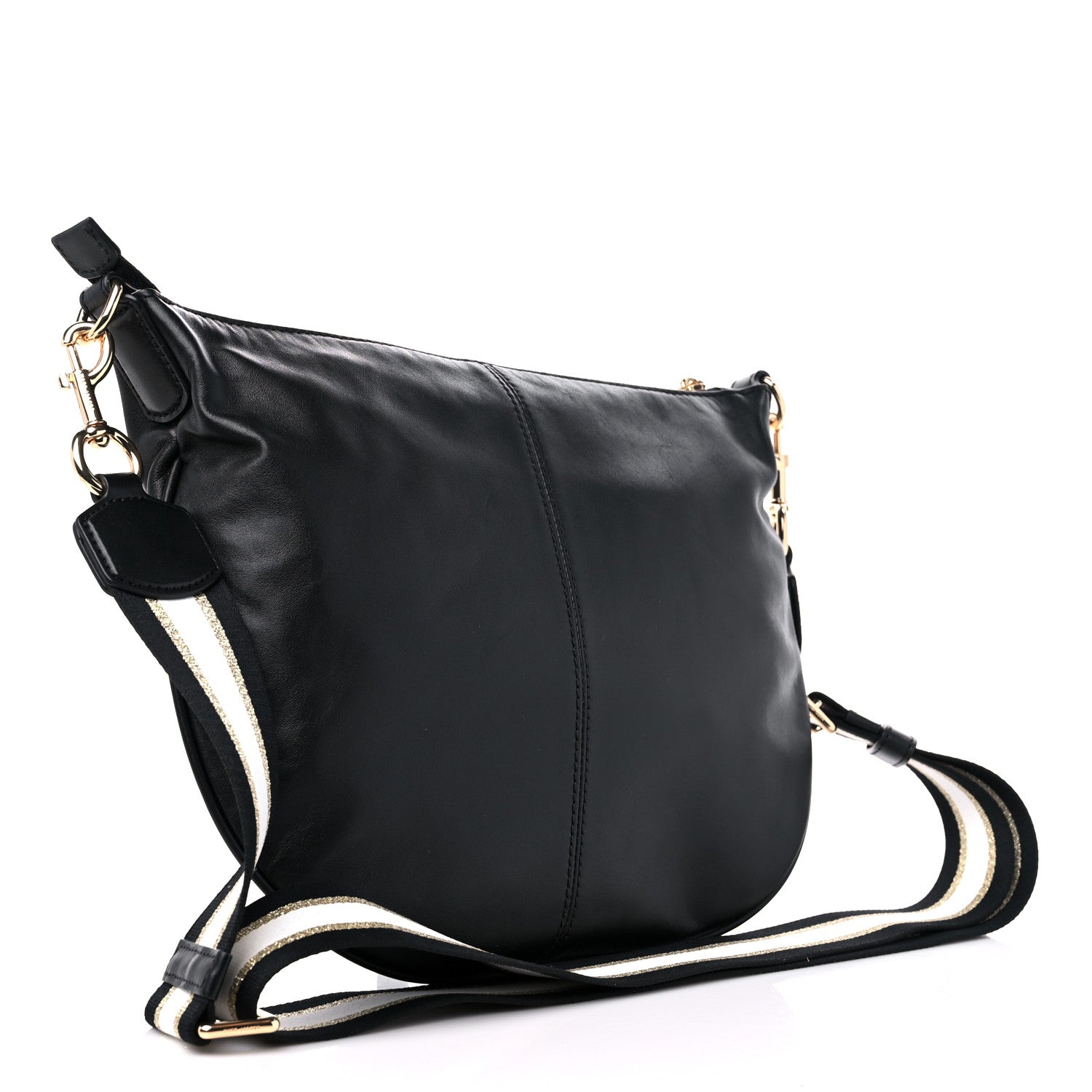 Marc Jacobs Calfskin The Flash Hobo Crossbody Black 2 of 9