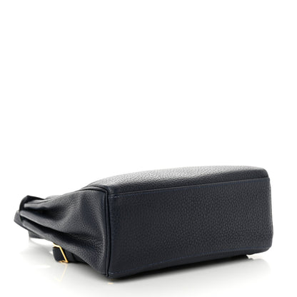 Hermes Taurillon Clemence Kelly Ado Backpack Bleu Nuit 4 of 12