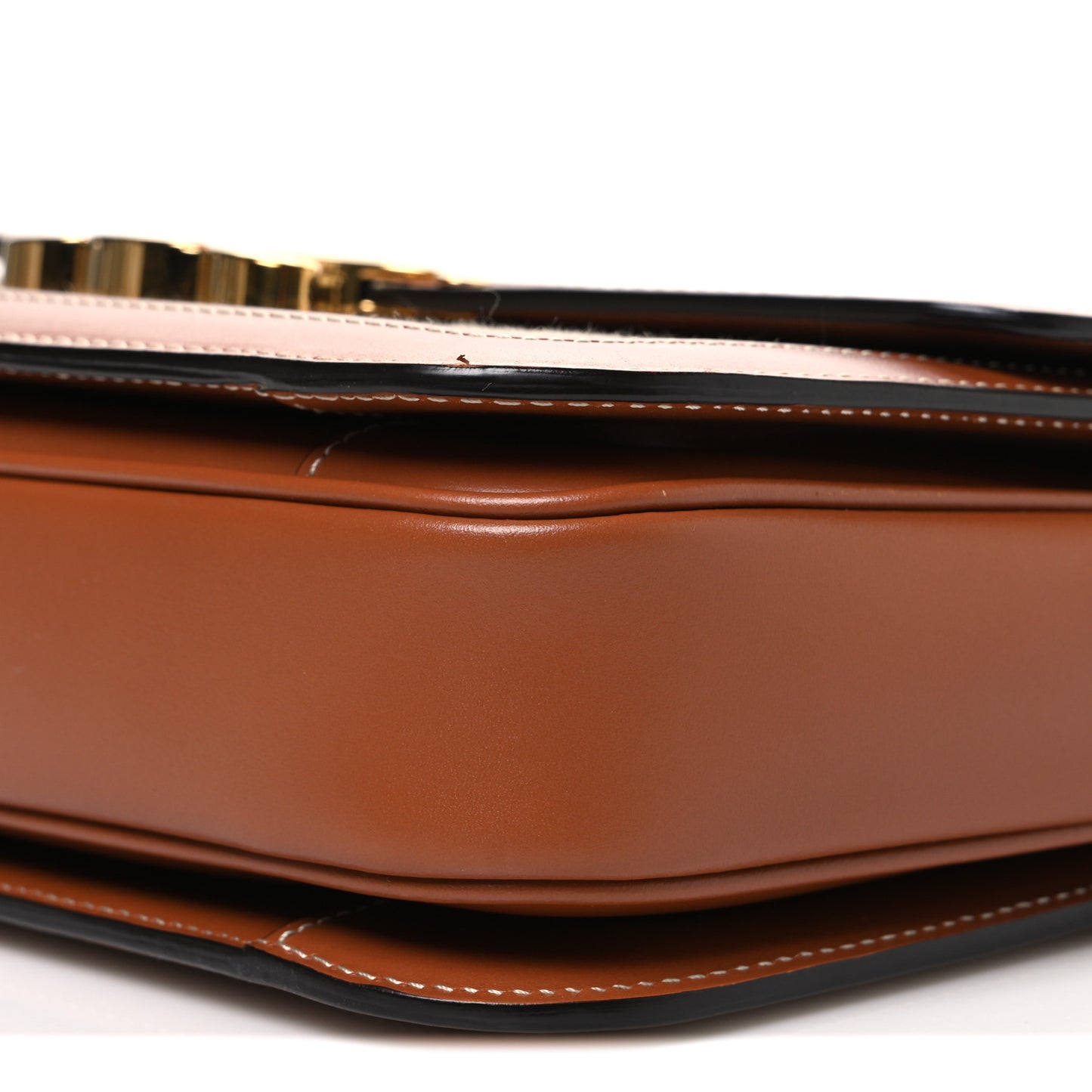 Textile Calfskin Classique Triomphe Bag Natural Tan