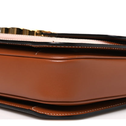 Celine Textile Calfskin Classique Triomphe Bag Natural Tan 11 of 13