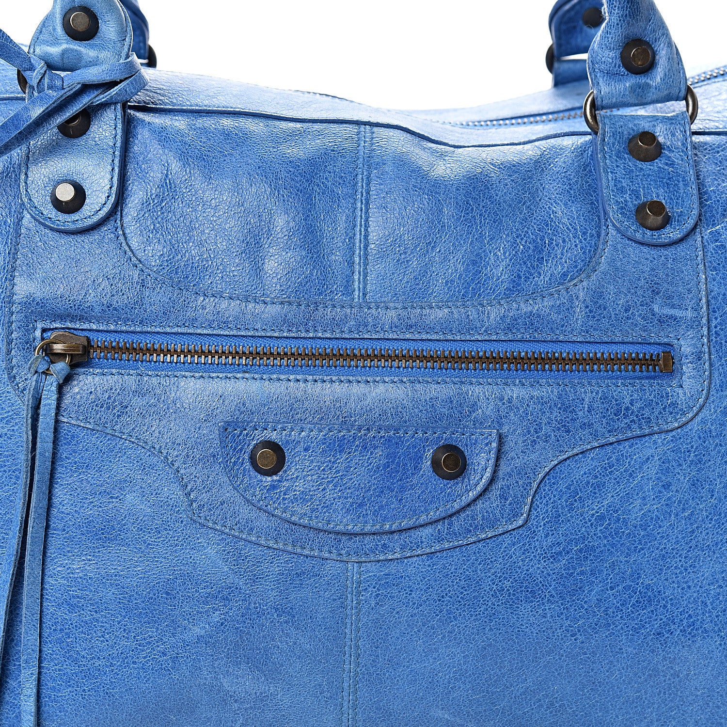 Balenciaga Chevre Classic Hardware Work French Bleu 7 of 13