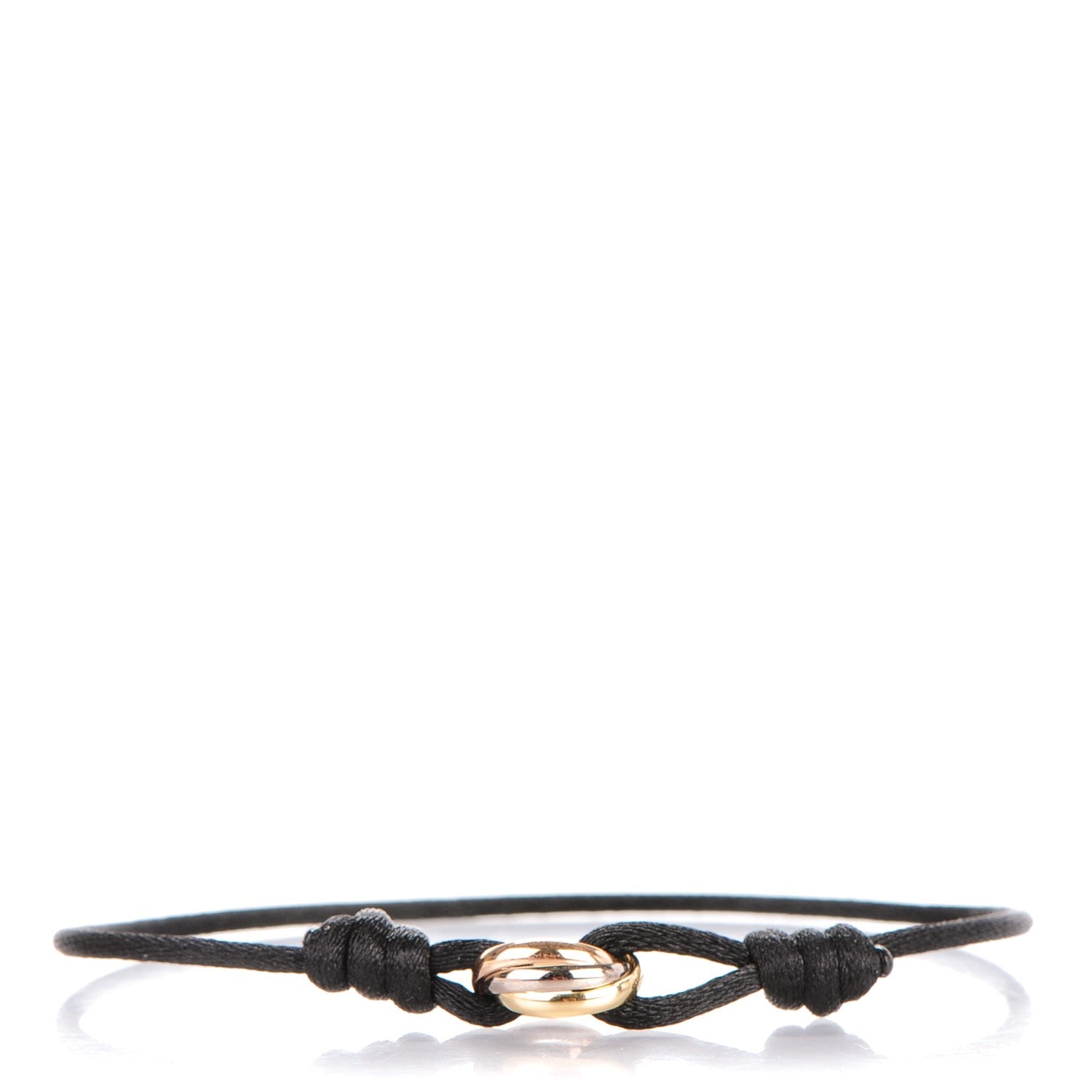 Cartier 18K Pink Yellow White Gold Trinity Adjustable Cord Bracelet 1 of 6