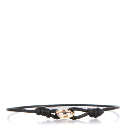 Cartier 18K Pink Yellow White Gold Trinity Adjustable Cord Bracelet 1 of 6