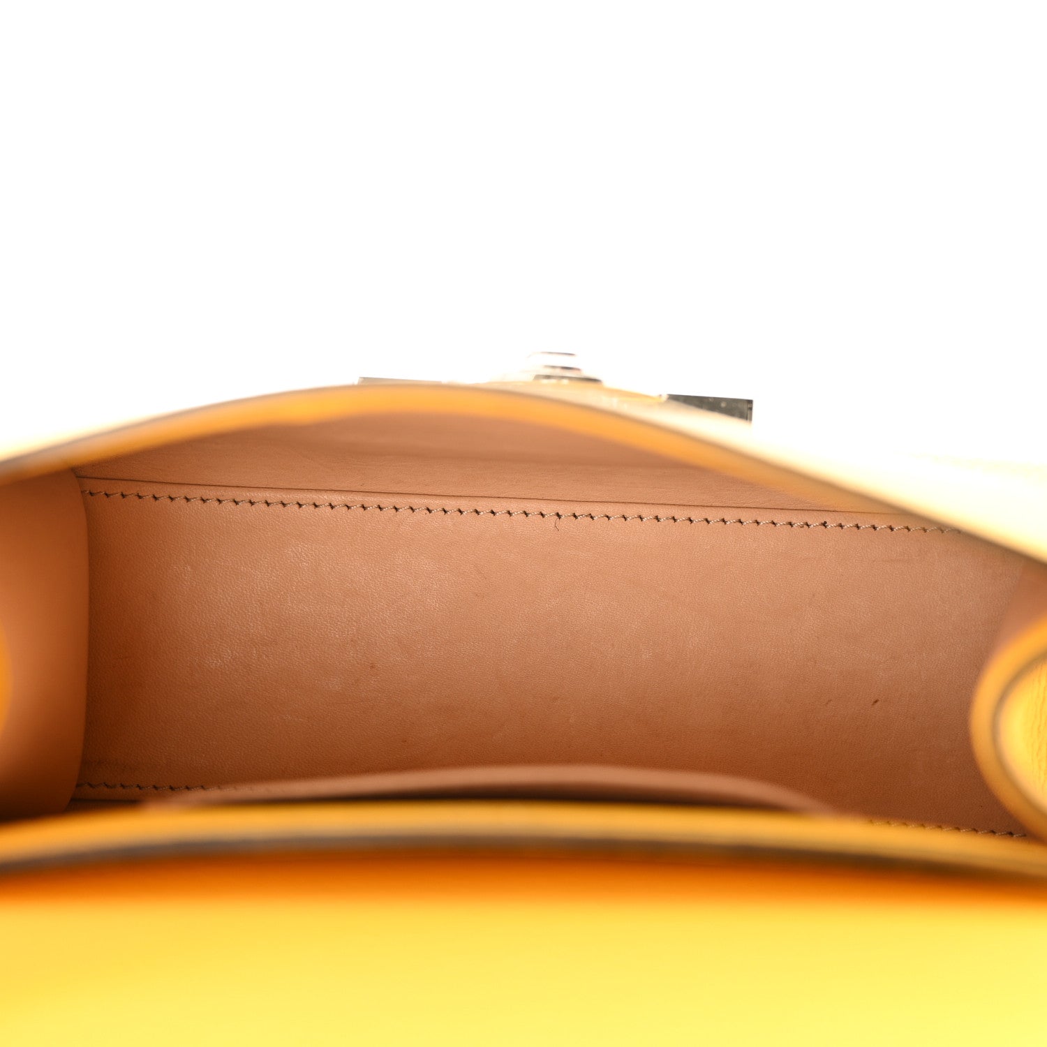 Moynat Taurillon Blush Rejane BB Saffron Yellow 5 of 11