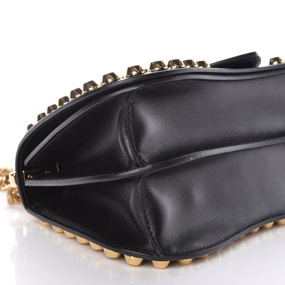 Prada City Calf Studded Sidonie Shoulder Bag Black 8 of 10