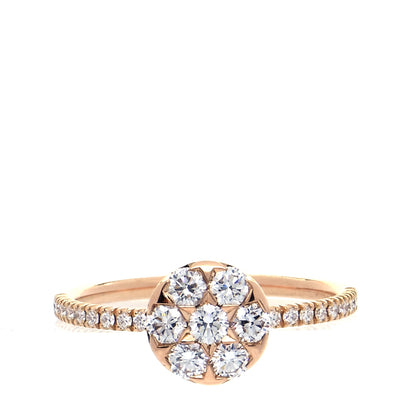 Cartier 18K Pink Gold Diamond Etincelle De Cartier Cluster Ring 51 5.75 1 of 7