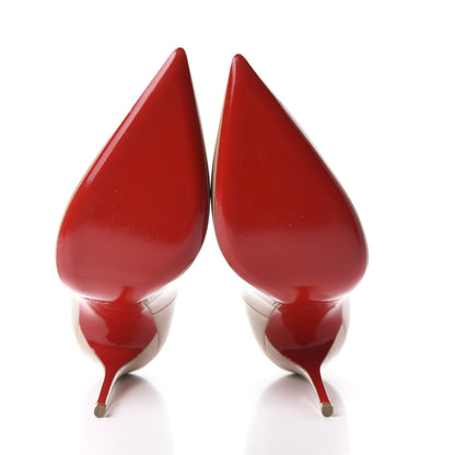 Christian Louboutin Patent So Kate 120 Pumps 37.5 Nude 6 of 9