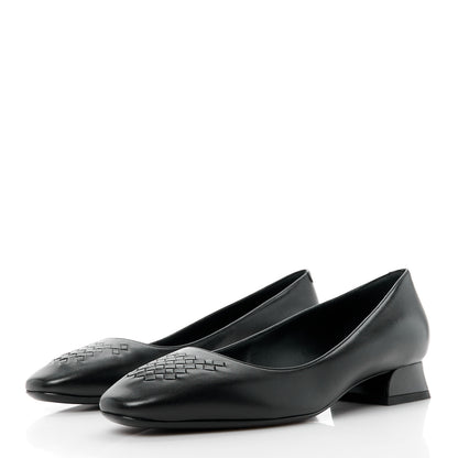 Bottega Veneta Nappa Intrecciato Pumps 37 Black 3 of 8