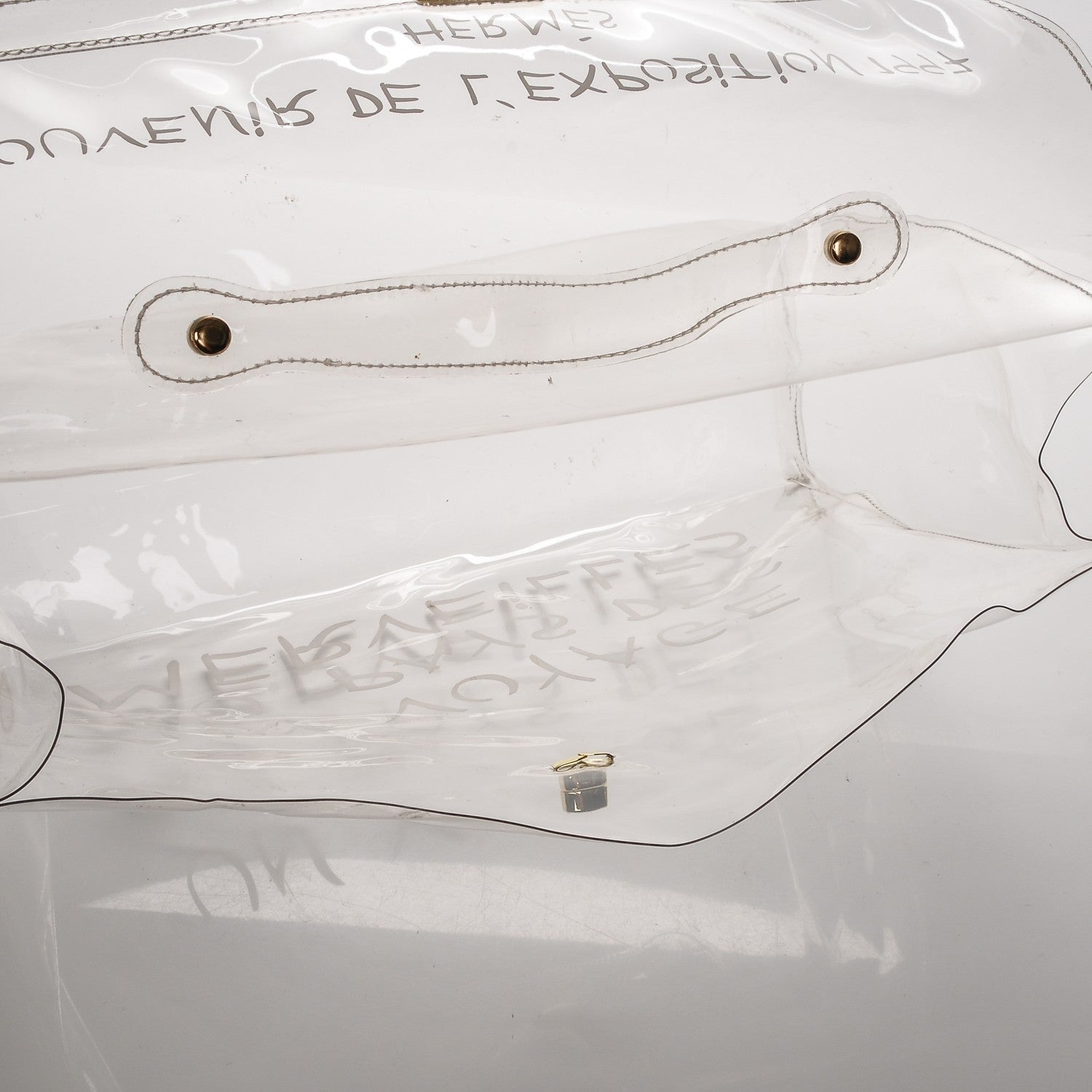 Hermes Vinyl Souvenir De L'Exposition Kelly Transparent 5 of 5