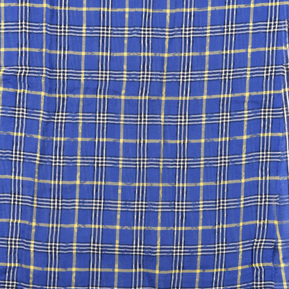 Louis Vuitton Gauze Plaid Masai Tartan Shawl Blue 3 of 5
