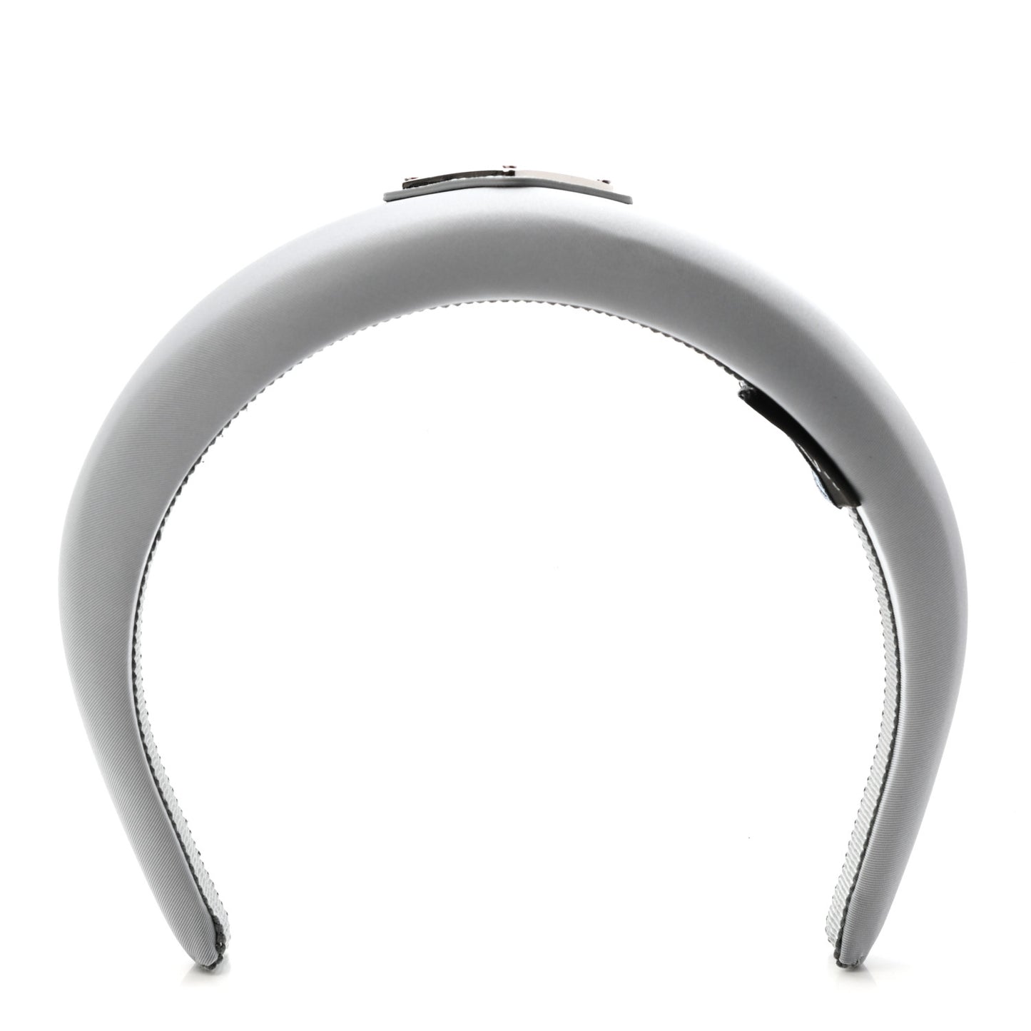 Re-Nylon Triangle Logo Headband Fiordaliso