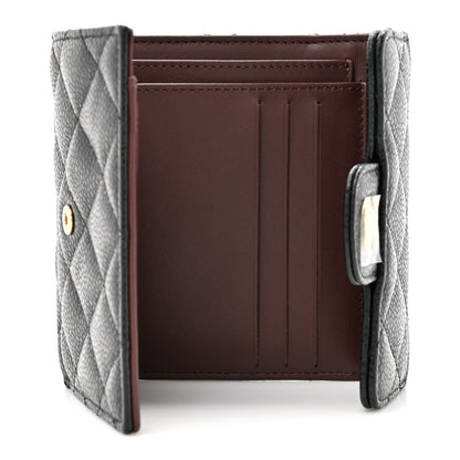Chanel Caviar Quilted Compact Flap Wallet Black 5 of 9