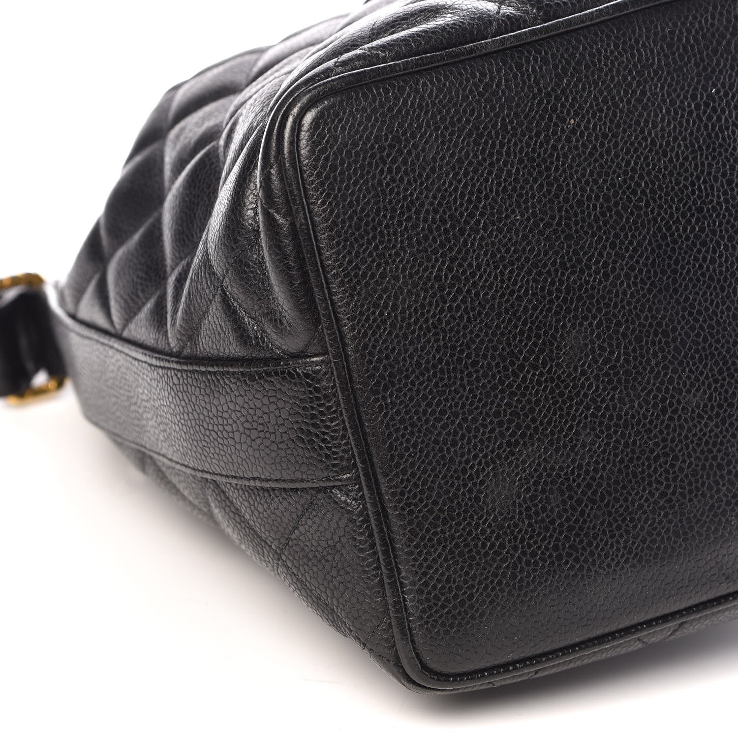 Chanel Caviar Quilted Drawstring Shoulder Bag Black 10 of 12