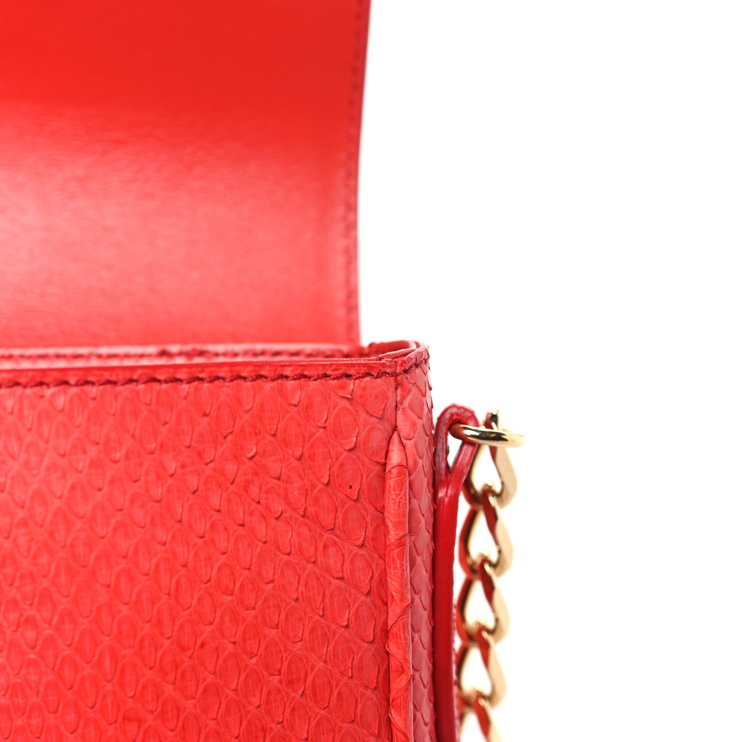 Python London Mini Berkeley Crossbody Bag Cadmium Red