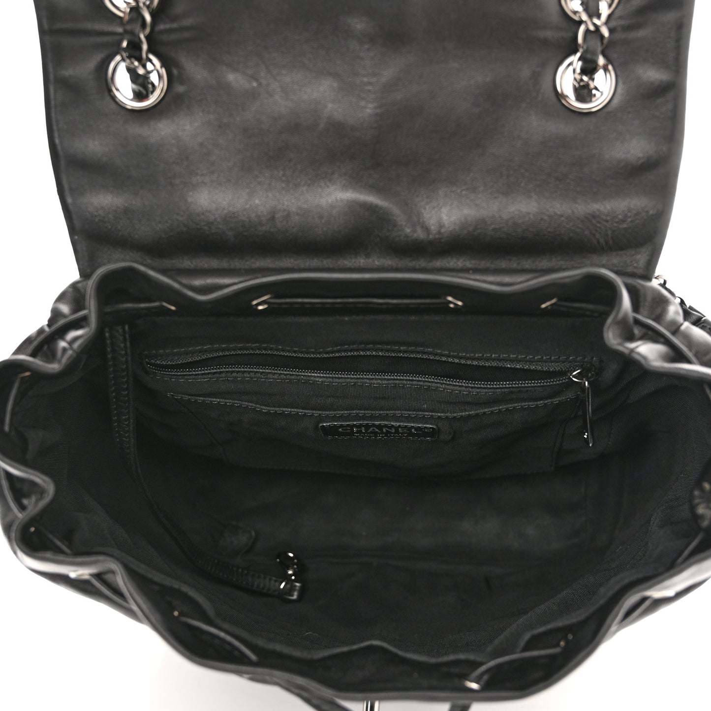 Lambskin Quilted Large Urban Spirit Backpack Black
