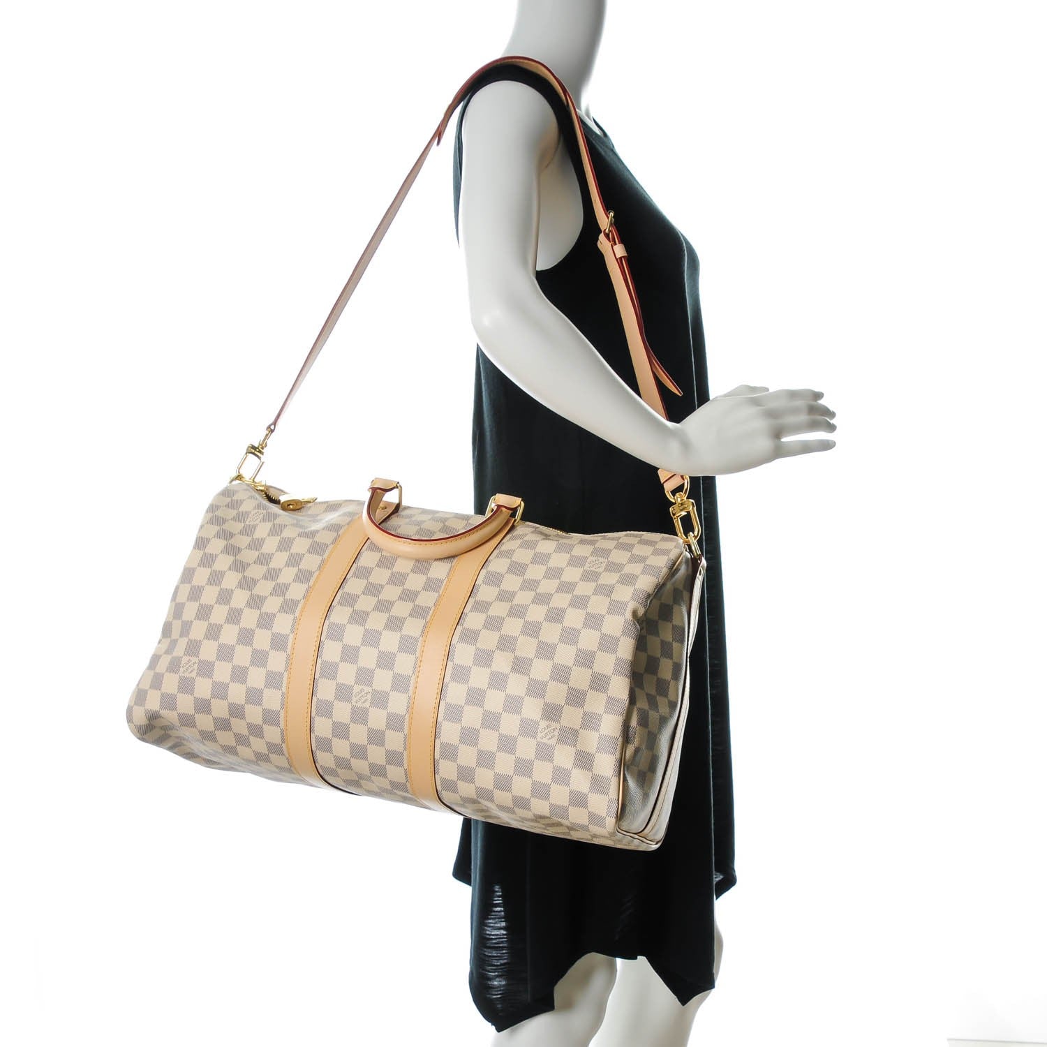 Louis Vuitton Damier Azur Keepall Bandouliere 45 2 of 7