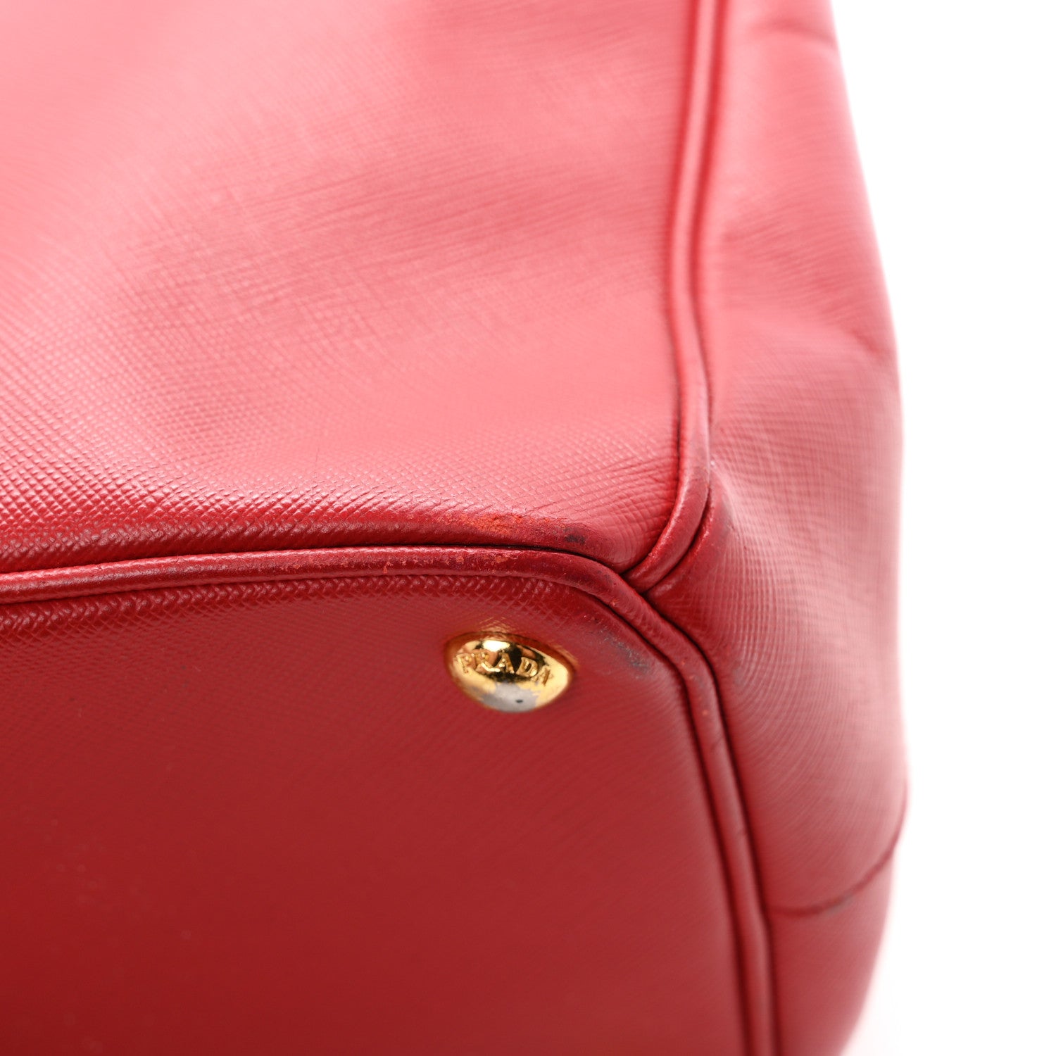 Prada Saffiano Lux Large Galleria Double Zip Tote Fuoco 11 of 12