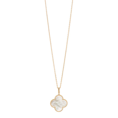 Van Cleef & Arpels 18K Yellow Gold Mother of Pearl Magic Alhambra Long Necklace 1 of 7