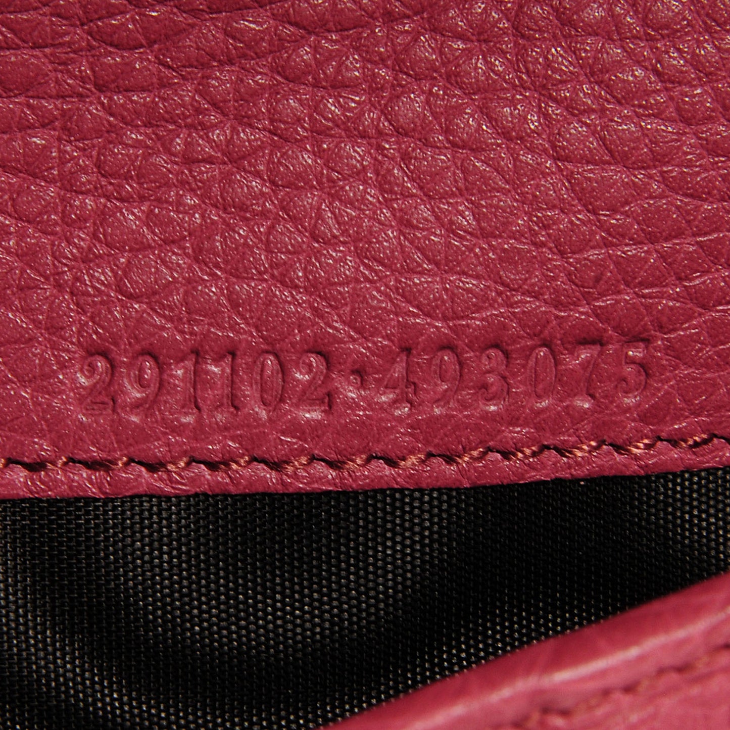 Calfskin Large Soho Zip Around Wallet Pink