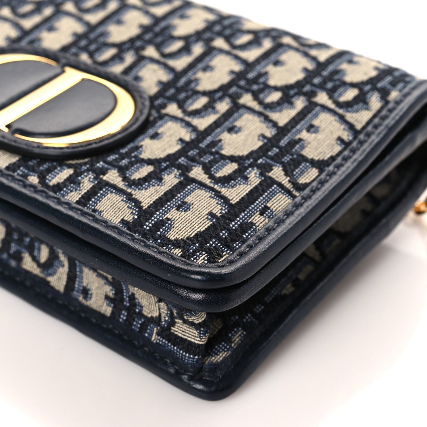 Christian Dior Oblique 30 Montaigne 2-In-1 Pouch Blue 8 of 9