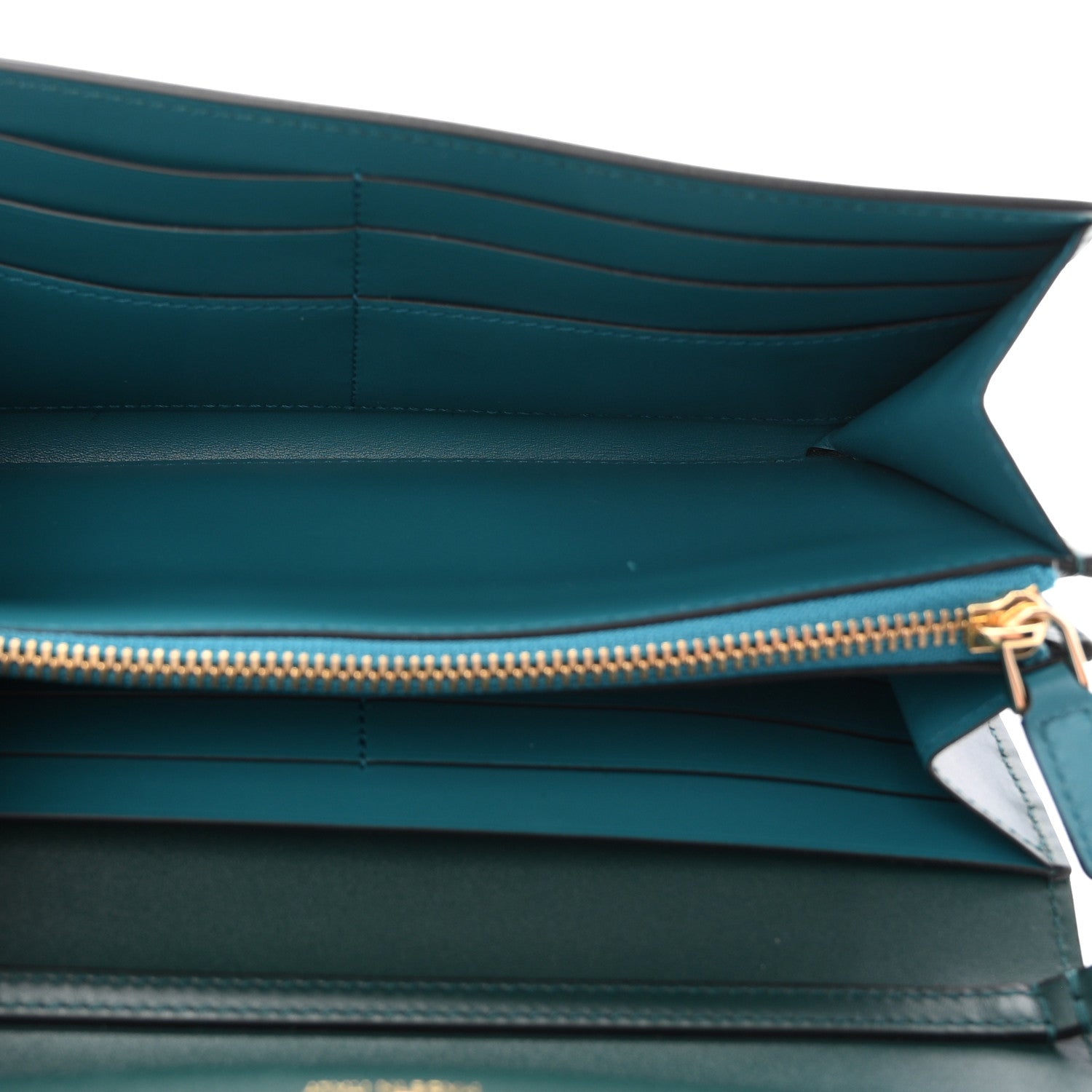 Bulgari Calfskin Serpenti Forever Chain Wallet Green 5 of 11