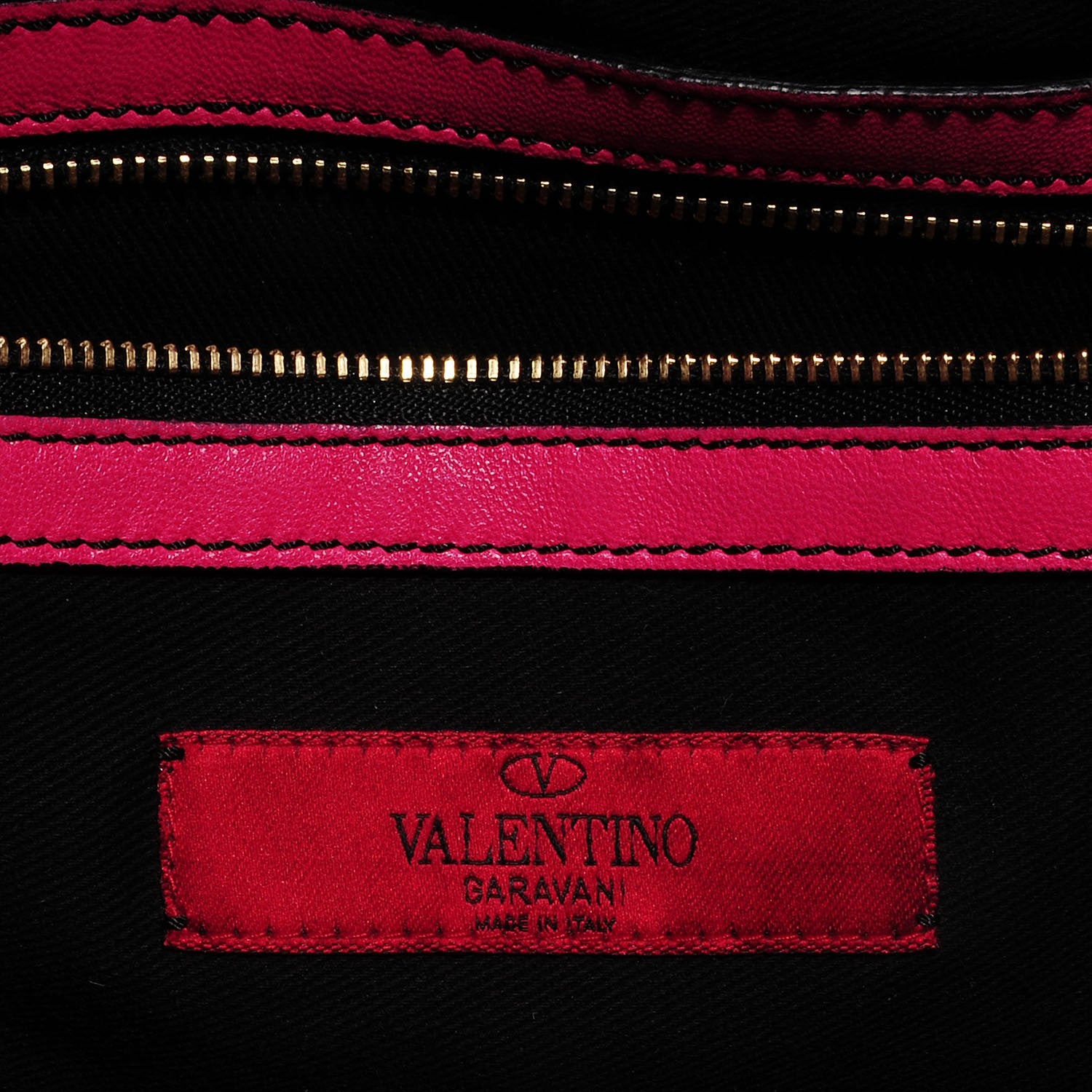 Valentino Garavani Nappa Rose Vertigo Tote Hot Pink 6 of 7