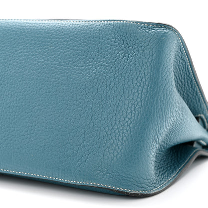 Hermes Taurillon Clemence Jypsiere 31 Blue Jean 10 of 11