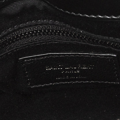 Saint Laurent Calfskin Y Quilted Monogram Medium Loulou Chain Satchel Black 6 of 9