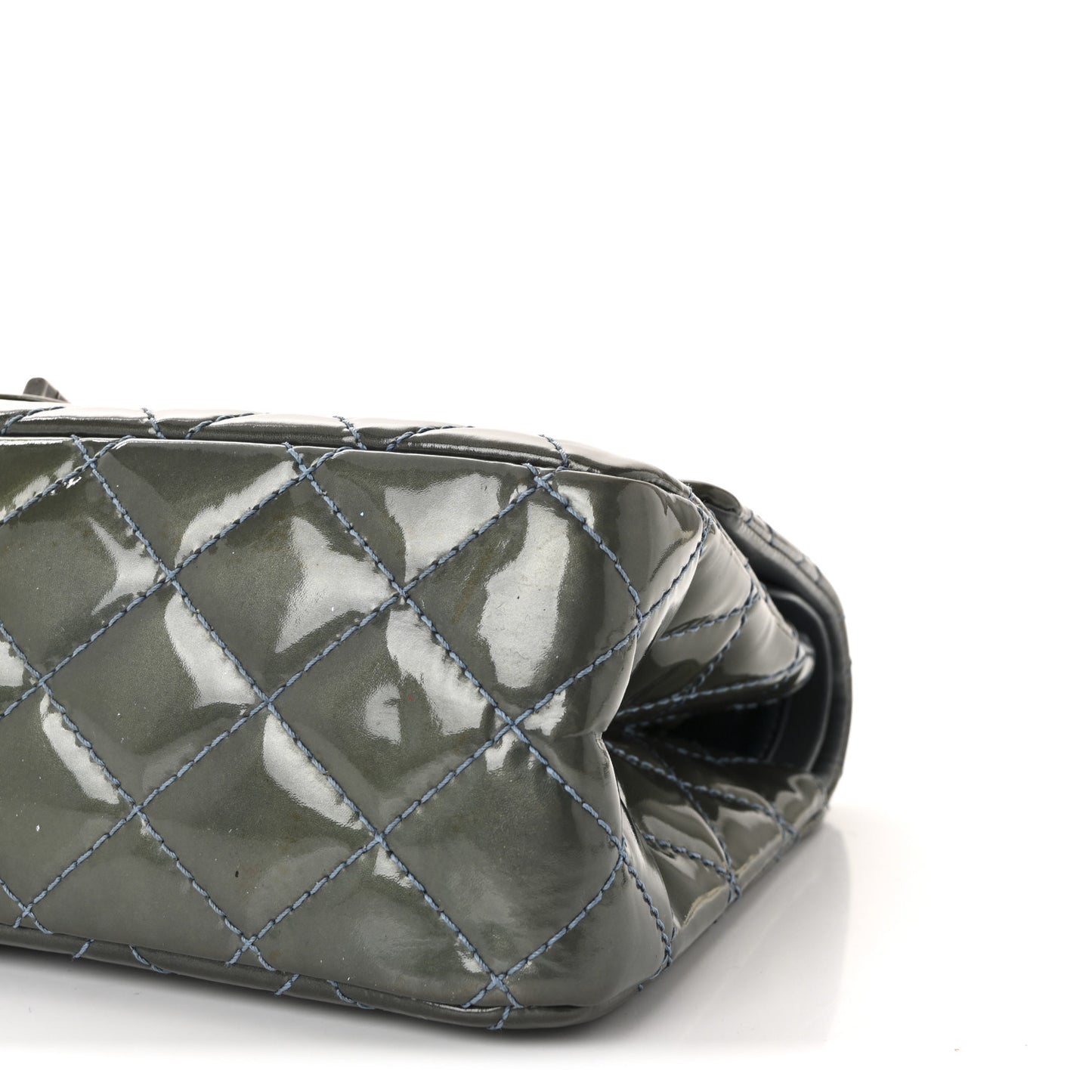 Patent Quilted 2.55 Reissue 226 Flap Blue