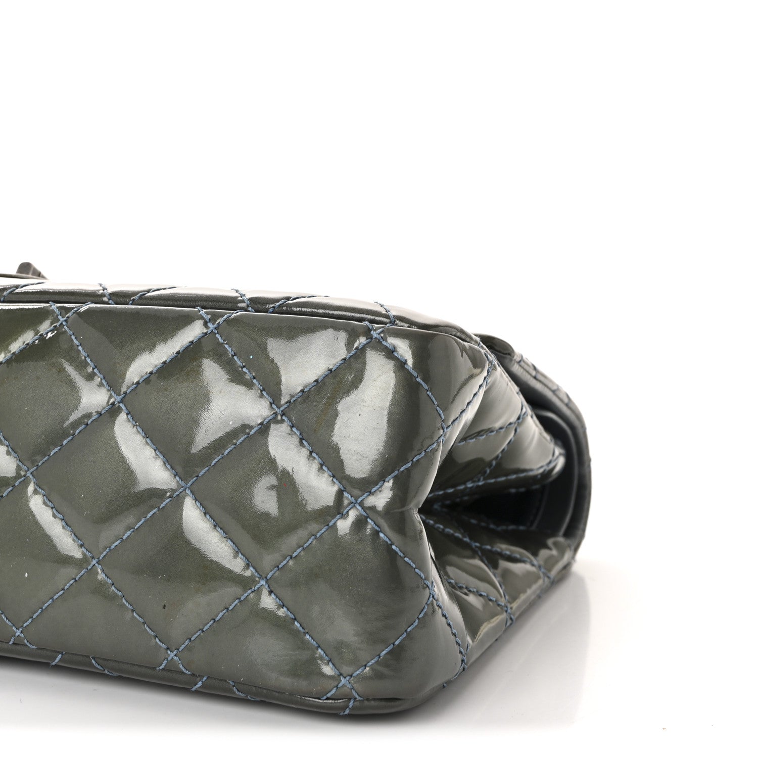 Chanel Patent Quilted 2.55 Reissue 226 Flap Blue 10 of 10