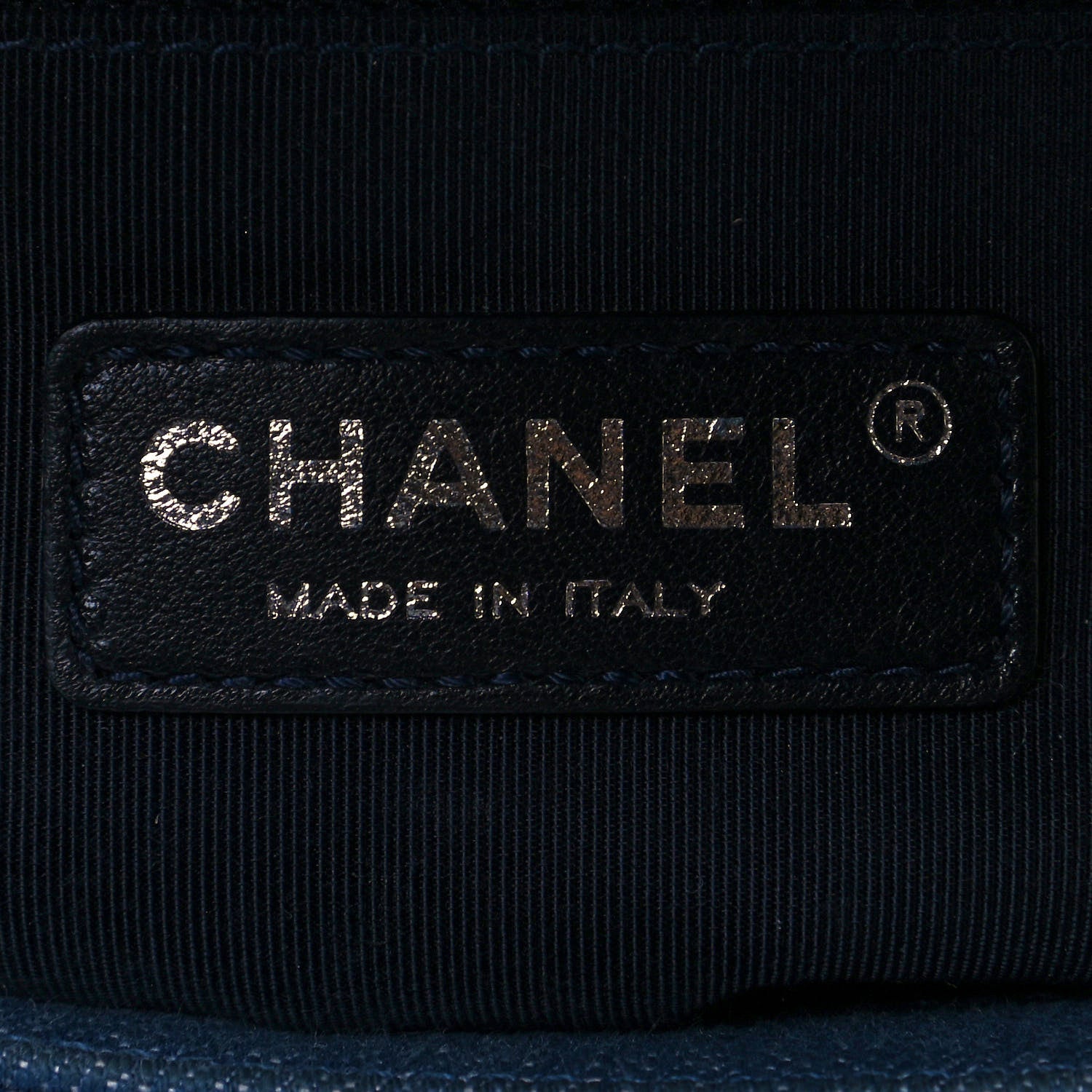Chanel Denim Chevron Quilted Medium Boy Flap Blue 6 of 11