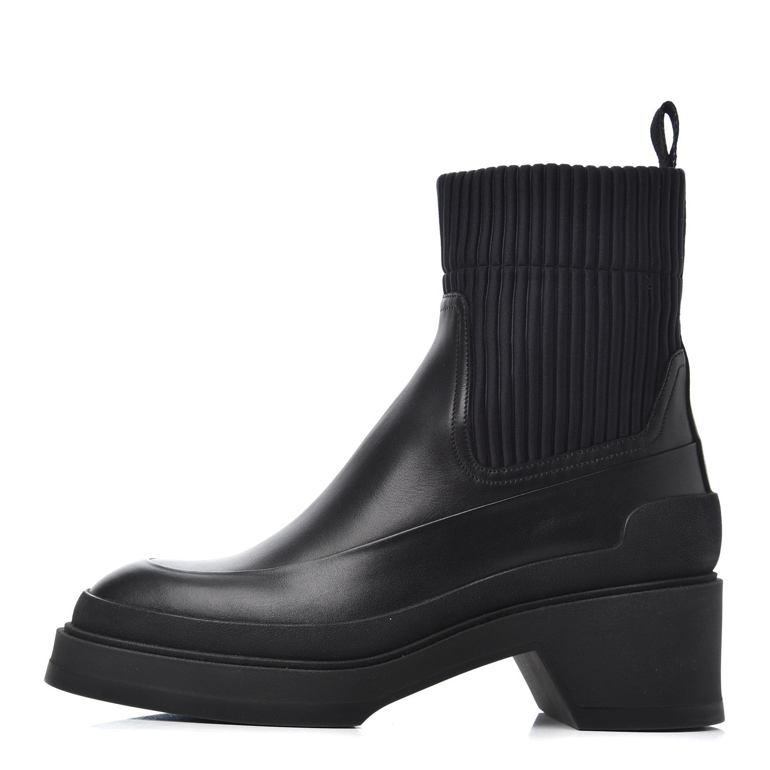 Hermes Calfskin Ankle Boots 36 Black 1 of 8