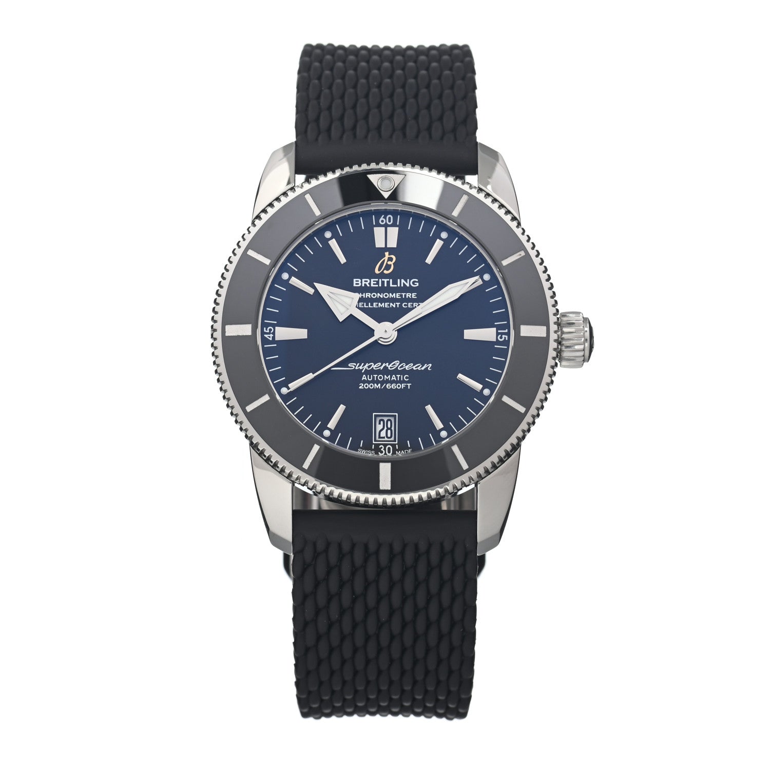 Breitling Stainless Steel Rubber 42mm Superocean Heritage II B20 Automatic Watch Blue AB2010161C1A1 1 of 5