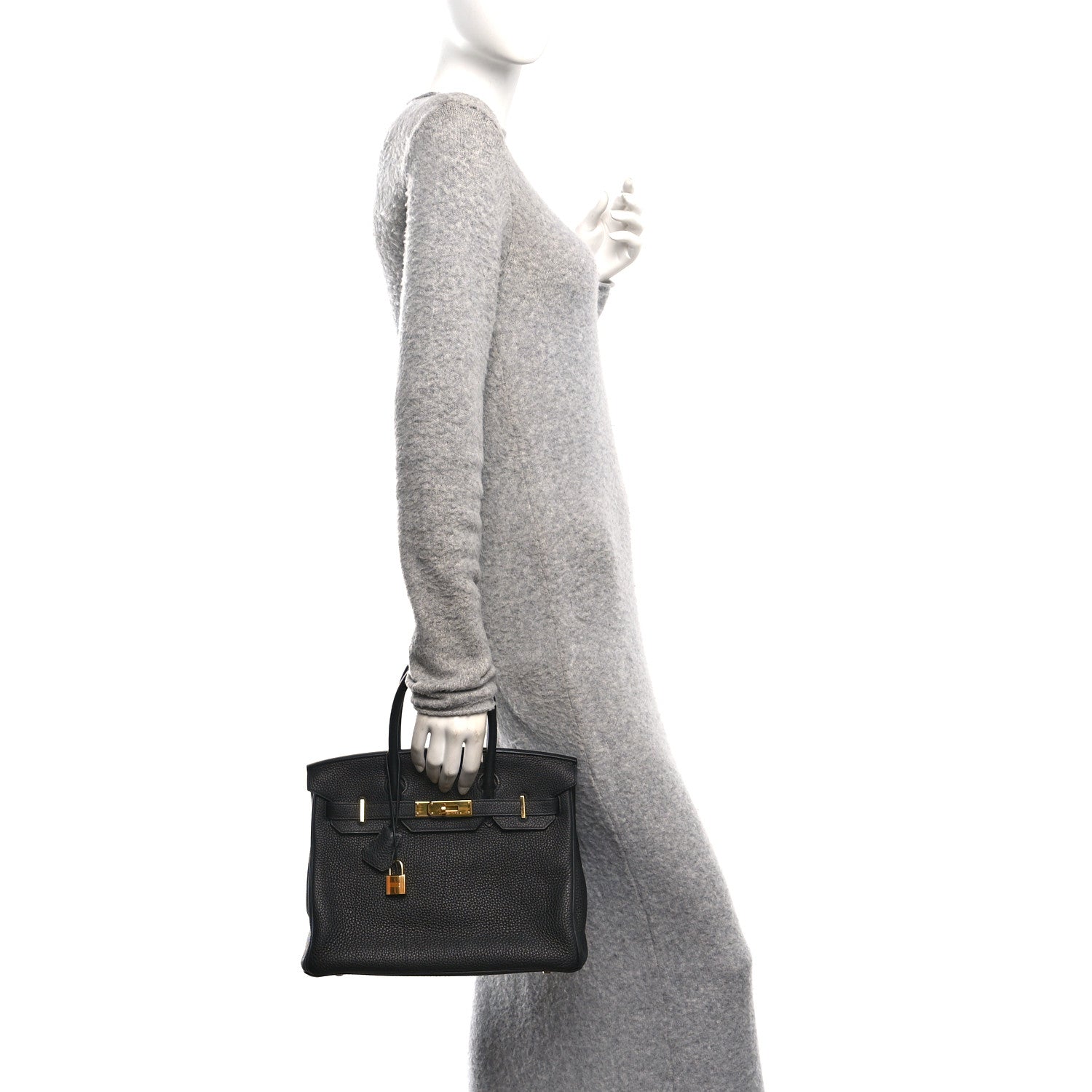 Hermes Togo BIRKIN 30 Black 2 of 11