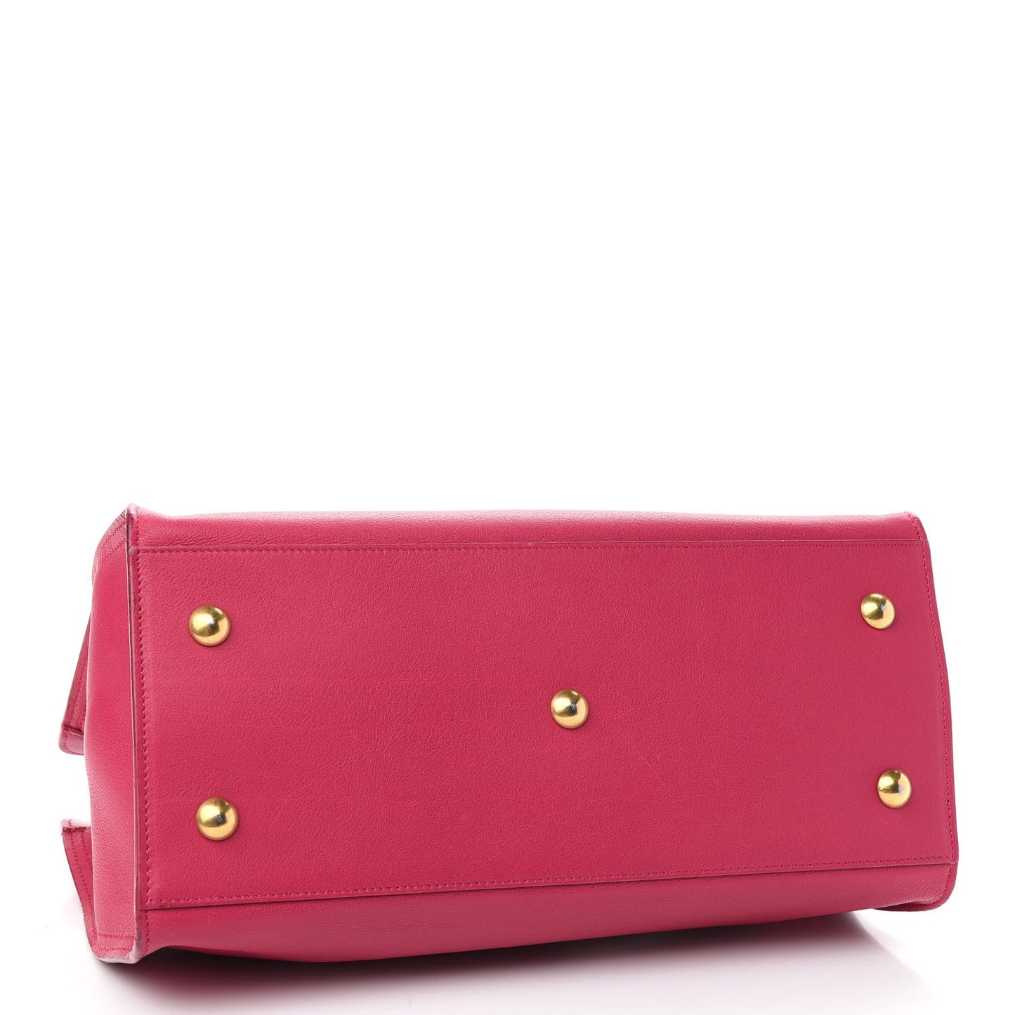 Calfskin Small Classic Y Cabas Fuchsia