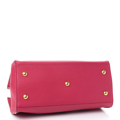 Saint Laurent Calfskin Small Classic Y Cabas Fuchsia 4 of 9