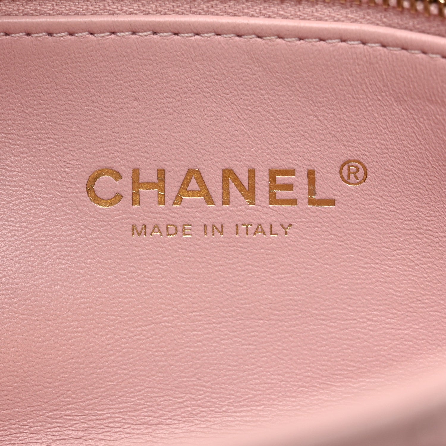 Chanel Lambskin Resin Pearl Quilted Small Flap Pink 6 of 10