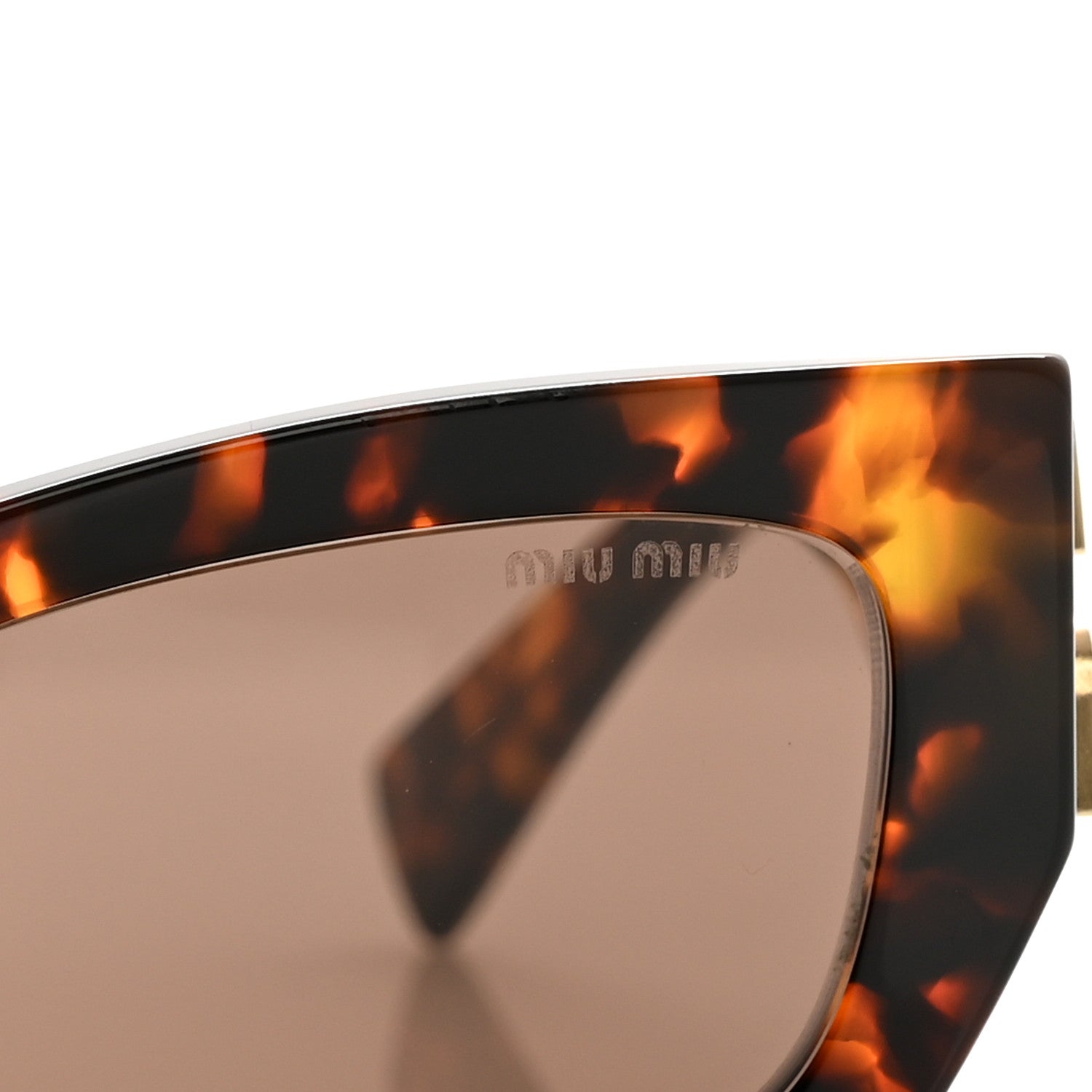 Miu Miu Acetate Miu Glimpse Sunglasses SMU 09WS Havana 7 of 8