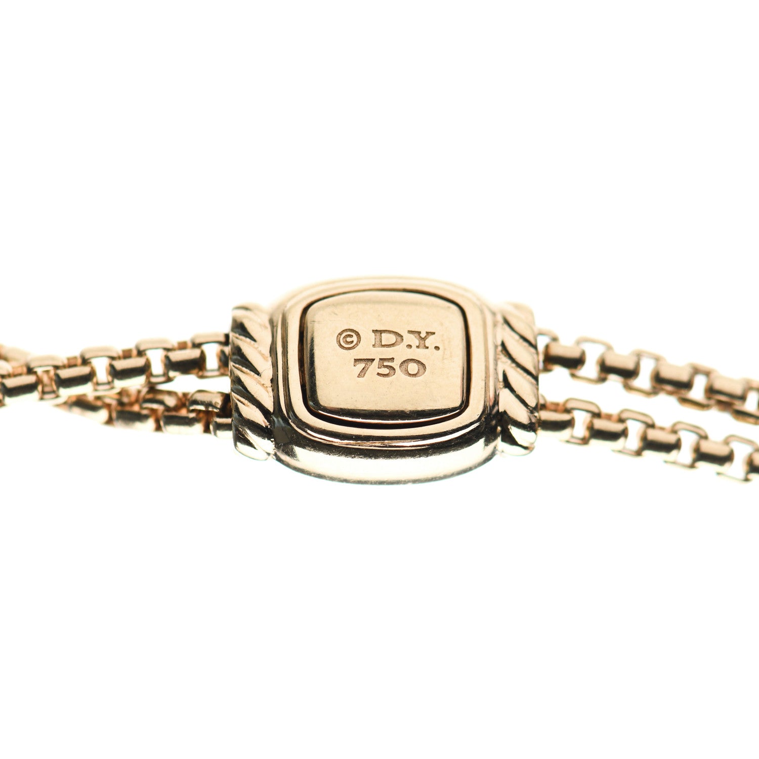 David Yurman 18K Yellow Gold 47mm Continuance Pendant Necklace 6 of 6