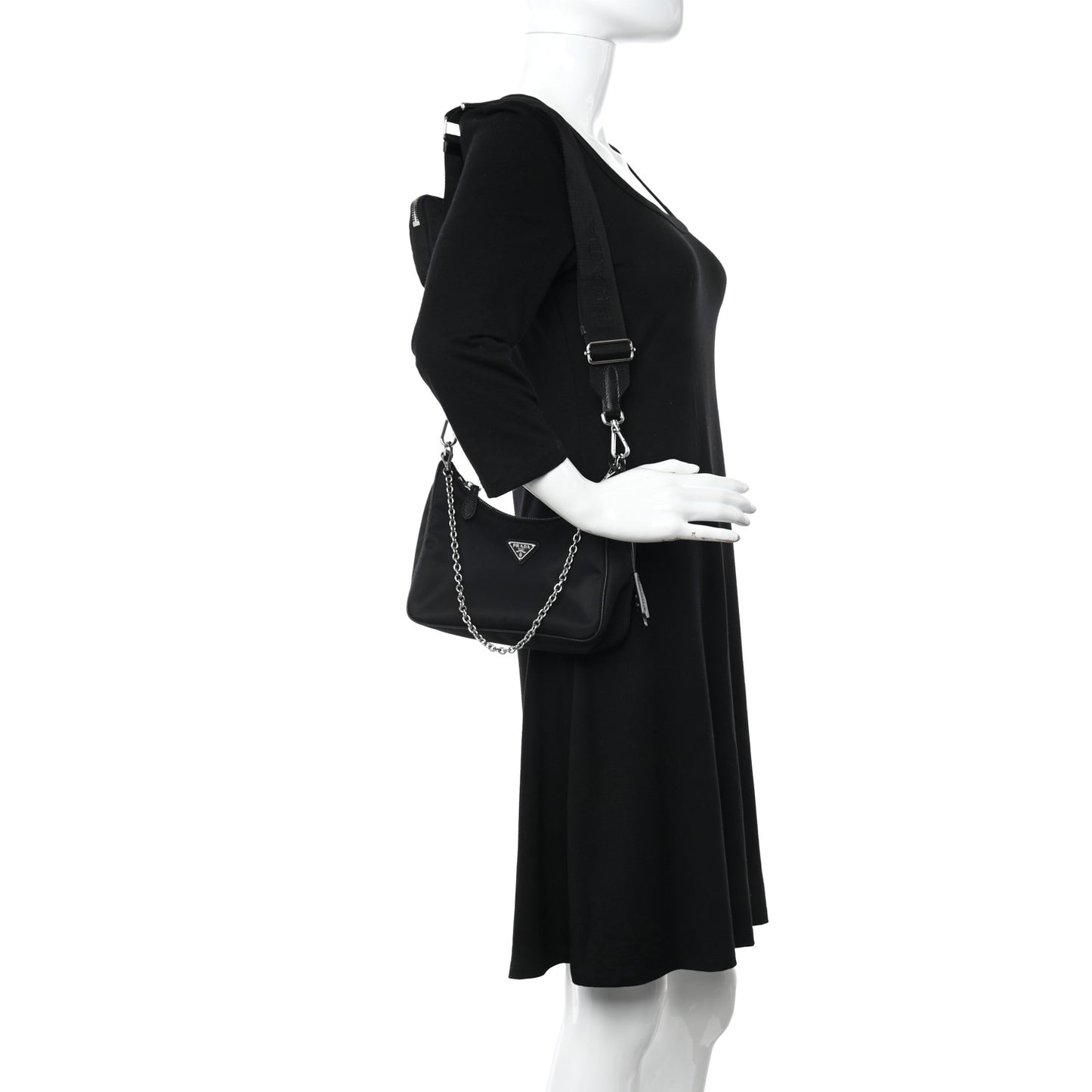 Nylon Re-Edition 2005 Shoulder Bag Black