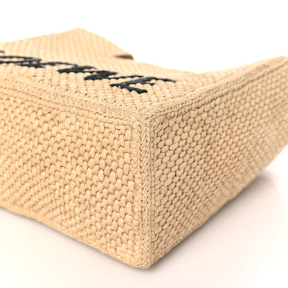 Loewe Raffia Small Paula's Ibiza Logo Tote Natural Tan 8 of 9